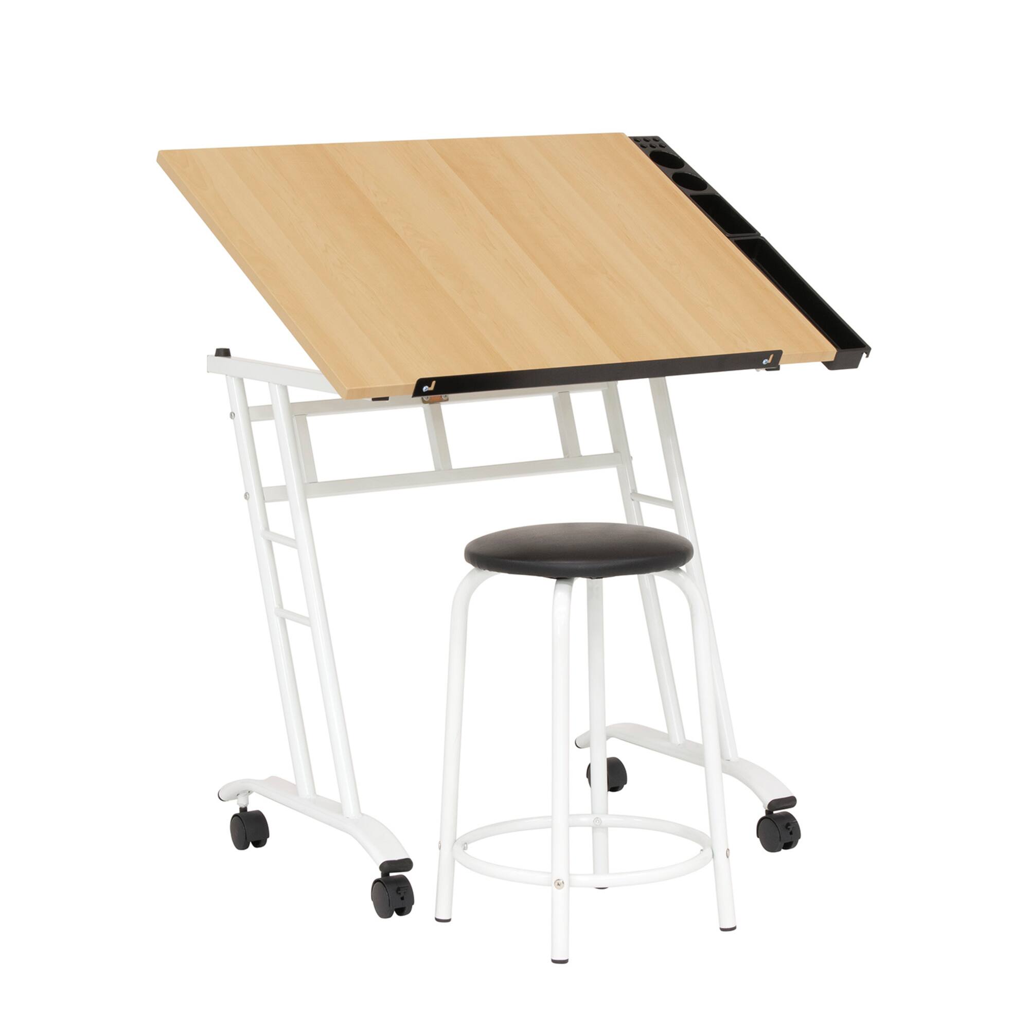 Studio Designs Studio 2-Piece Drafting Table and Stool Set